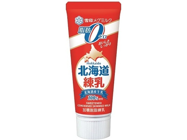 【ケース販売】雪印 北海道練乳 脂肪ゼロ１３０ｇ ×48 【全国送料無料】(一部地域別途)・まとめ買い・防災備蓄にも最適の画像