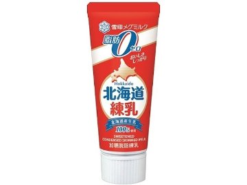 【ケース販売】雪印 北海道練乳 脂肪ゼロ１３０ｇ ×48 【全国送料無料】(一部地域別途)・まとめ買い・防災備蓄にも最適の画像