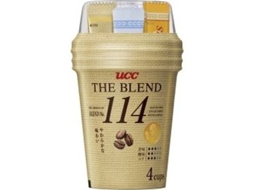 【ケース販売】ＵＣＣ カップコーヒー１１４ザ・ブレンド４Ｐ ×24 【全国送料無料】(一部地域別途)・まとめ買い・防災備蓄にも最適の画像