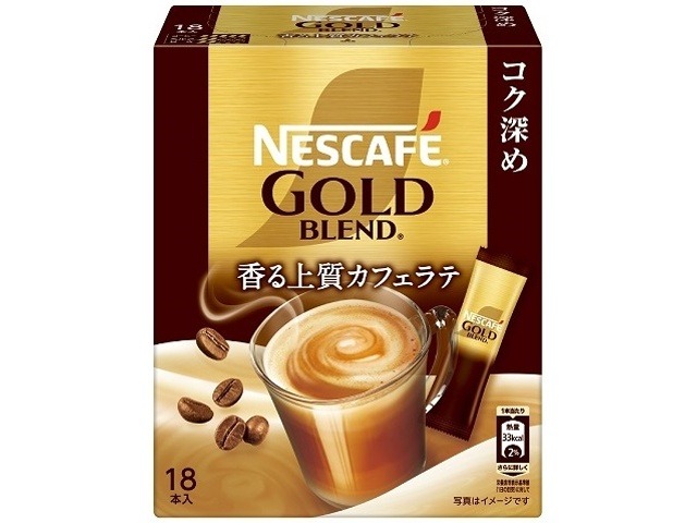 【ケース販売】ネスカフェ ゴールドコク深め 上質カフェラテ１８Ｐ ×12 【全国送料無料】(一部地域別途)・まとめ買い・防災備蓄にも最適の画像