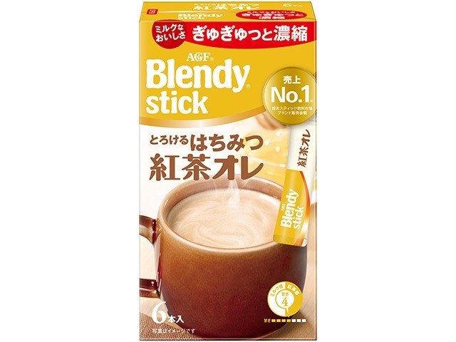 【ケース販売】ブレンディスティック とろけるはちみつ紅茶オレ６本 ×24 【全国送料無料】(一部地域別途)・まとめ買い・防災備蓄にも最適の画像