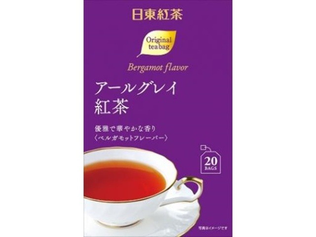 【ケース販売】日東 アールグレイ紅茶ティーバッグ ２０Ｐ ×48 【全国送料無料】(一部地域別途)・まとめ買い・防災備蓄にも最適の画像