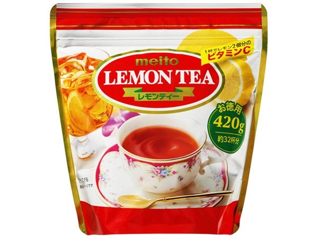 【ケース販売】ｍｅｉｔｏ レモンティー ４２０ｇ  ×28 【全国送料無料】(一部地域別途)・まとめ買い・防災備蓄にも最適の画像