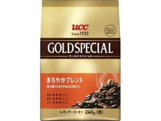 【ケース販売】ＵＣＣ ゴールドスペシャル まろやか２４０ｇ ×12 【全国送料無料】(一部地域別途)・まとめ買い・防災備蓄にも最適の画像