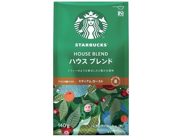 【ケース販売】スターバックス ハウスブレンド粉１４０ｇ ×6 【全国送料無料】(一部地域別途)・まとめ買い・防災備蓄にも最適の画像