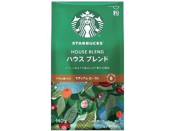 【ケース販売】スターバックス ハウスブレンド粉１４０ｇ ×6 【全国送料無料】(一部地域別途)・まとめ買い・防災備蓄にも最適の画像