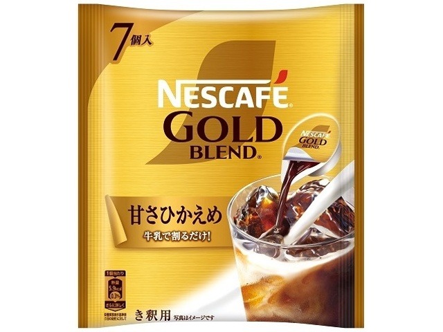 【ケース販売】ネスカフェ ゴールド甘さひかえめポーション７個  ×12 【全国送料無料】(一部地域別途)・まとめ買い・防災備蓄にも最適の画像