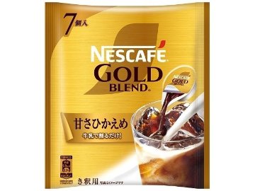 【ケース販売】ネスカフェ ゴールド甘さひかえめポーション７個  ×12 【全国送料無料】(一部地域別途)・まとめ買い・防災備蓄にも最適の画像