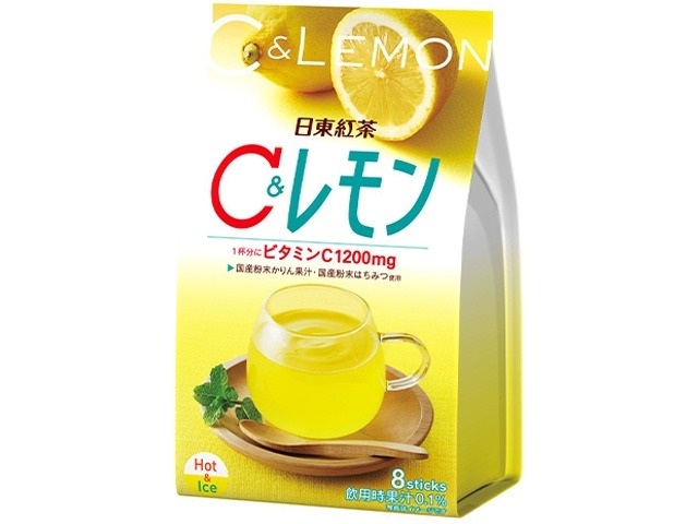 【ケース販売】日東紅茶 Ｃ＆レモン ８Ｐ ×24 【全国送料無料】(一部地域別途)・まとめ買い・防災備蓄にも最適の画像