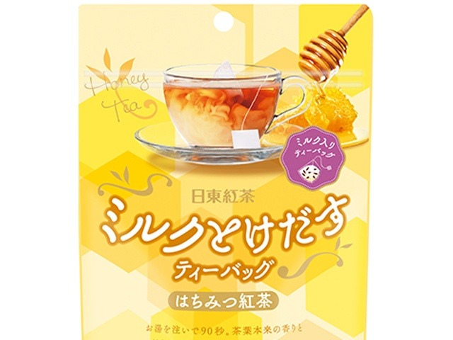 【ケース販売】日東紅茶 ミルクとけだすＴＢ はちみつ紅茶４Ｐ ×24 【全国送料無料】(一部地域別途)・まとめ買い・防災備蓄にも最適の画像