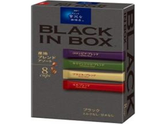【ケース販売】贅沢ブラックインボックス 産地アソート８本 ×24 【全国送料無料】(一部地域別途)・まとめ買い・防災備蓄にも最適の画像