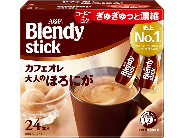 【ケース販売】ブレンディ スティック 大人のほろにが２４本  ×6 【全国送料無料】(一部地域別途)・まとめ買い・防災備蓄にも最適の画像