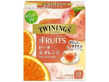 【ケース販売】トワイニング ザ・フルーツ ピーチ＆オレンジ１０Ｐ ×24 【全国送料無料】(一部地域別途)・まとめ買い・防災備蓄にも最適の画像