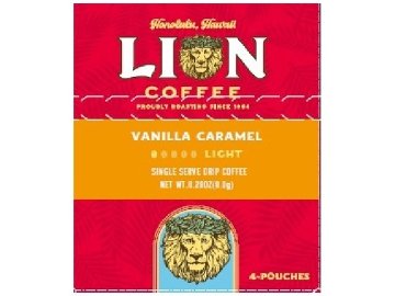 【ケース販売】キー ライオンコーヒー バニラキャラメル４Ｐ ×36 【全国送料無料】(一部地域別途)・まとめ買い・防災備蓄にも最適の画像