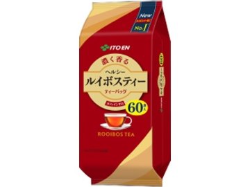 【ケース販売】伊藤園 ヘルシールイボスティーティーバッグ６０袋 ×10 【全国送料無料】(一部地域別途)・まとめ買い・防災備蓄にも最適の画像