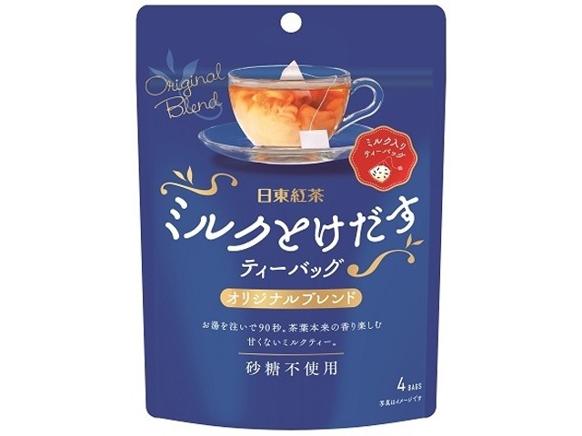 【ケース販売】日東 ミルクとけだすティーバッグオリジナル ４Ｐ ×24 【全国送料無料】(一部地域別途)・まとめ買い・防災備蓄にも最適の画像