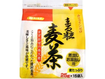 【ケース販売】みたけ 丸粒麦茶 ２５ｇ×１５Ｐ  ×5 【全国送料無料】(一部地域別途)・まとめ買い・防災備蓄にも最適の画像
