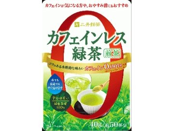 【ケース販売】日東 カフェインレス緑茶 ４０ｇ ×24 【全国送料無料】(一部地域別途)・まとめ買い・防災備蓄にも最適の画像