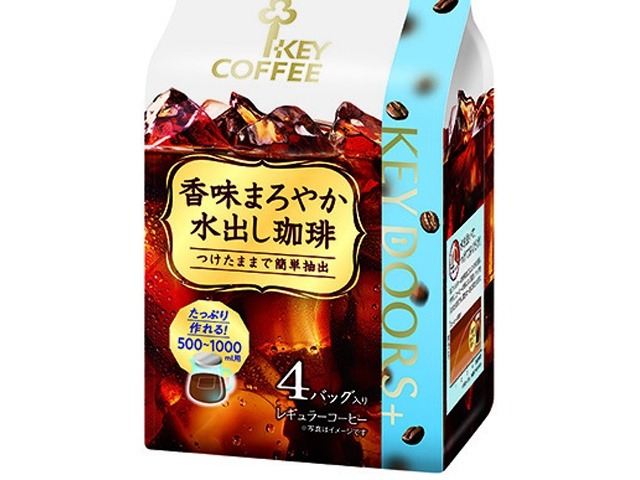 【ケース販売】キー 香味まろやか水出し珈琲３０ｇ×４袋 ×12 【全国送料無料】(一部地域別途)・まとめ買い・防災備蓄にも最適の画像