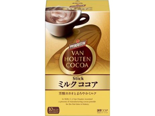 【ケース販売】バンホーテン ミルクココア １０Ｐ ×32 【全国送料無料】(一部地域別途)・まとめ買い・防災備蓄にも最適の画像
