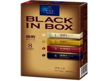 【ケース販売】贅沢な珈琲店ブラックインボックス焙煎アソート８本 ×24 【全国送料無料】(一部地域別途)・まとめ買い・防災備蓄にも最適の画像