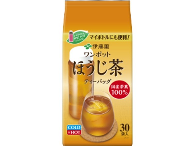 【ケース販売】伊藤園 ワンポットほうじ茶ティーバッグ３０袋  ×10 【全国送料無料】(一部地域別途)・まとめ買い・防災備蓄にも最適の画像