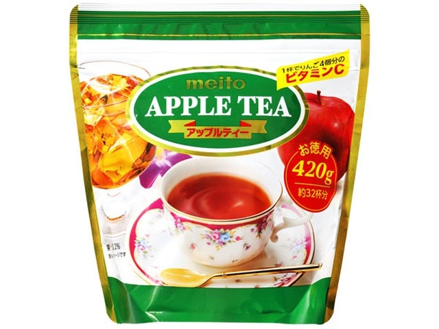 【ケース販売】ｍｅｉｔｏ アップルティー ４２０ｇ  ×28 【全国送料無料】(一部地域別途)・まとめ買い・防災備蓄にも最適の画像
