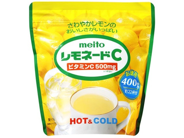 【ケース販売】ｍｅｉｔｏ レモネードＣ ４００ｇ  ×28 【全国送料無料】(一部地域別途)・まとめ買い・防災備蓄にも最適の画像