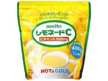 【ケース販売】ｍｅｉｔｏ レモネードＣ ４００ｇ  ×28 【全国送料無料】(一部地域別途)・まとめ買い・防災備蓄にも最適の画像