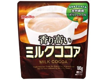 【ケース販売】ｍｅｉｔｏ 香り高いミルクココア１８０ｇ  ×28 【全国送料無料】(一部地域別途)・まとめ買い・防災備蓄にも最適の画像