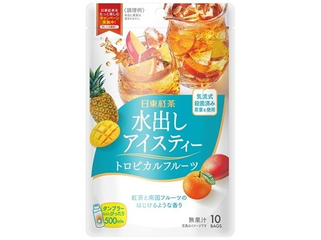 【ケース販売】日東紅茶 水出しトロピカルフルーツ ４０ｇ  ×24 【全国送料無料】(一部地域別途)・まとめ買い・防災備蓄にも最適の画像
