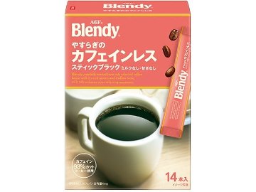 【ケース販売】ＡＧＦ ブレンディブラック カフェインレス１４本  ×12 【全国送料無料】(一部地域別途)・まとめ買い・防災備蓄にも最適の画像