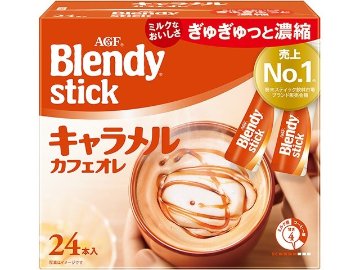 【ケース販売】ブレンディスティック キャラメルカフェオレ２４本  ×6 【全国送料無料】(一部地域別途)・まとめ買い・防災備蓄にも最適の画像
