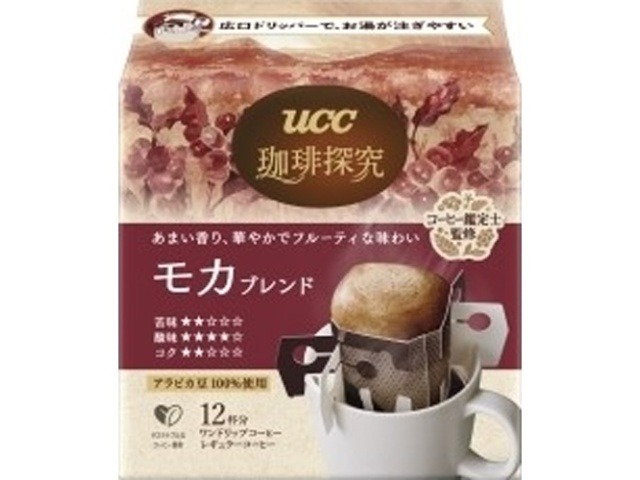 【ケース販売】ＵＣＣ 珈琲探究 モカブレンド１２Ｐ ×12 【全国送料無料】(一部地域別途)・まとめ買い・防災備蓄にも最適の画像