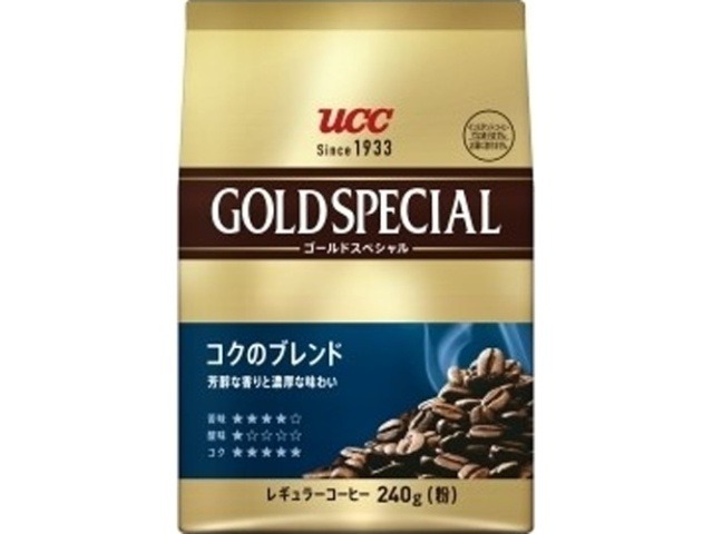 【ケース販売】ＵＣＣ ゴールドスペシャルコクのブレンド２４０ｇ ×12 【全国送料無料】(一部地域別途)・まとめ買い・防災備蓄にも最適の画像