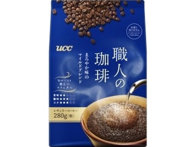 【ケース販売】ＵＣＣ 職人の珈琲 まろやか味のマイルド２８０ｇ ×12 【全国送料無料】(一部地域別途)・まとめ買い・防災備蓄にも最適の画像
