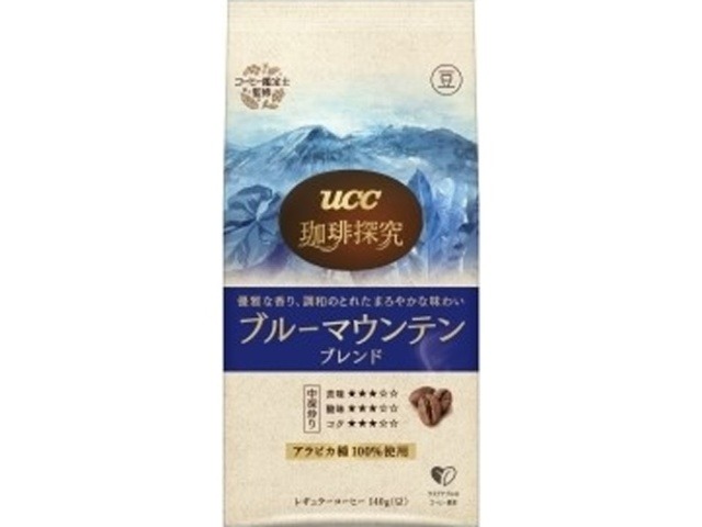 【ケース販売】ＵＣＣ 珈琲探究 炒り豆ブルーマウンテン１４０ｇ ×12 【全国送料無料】(一部地域別途)・まとめ買い・防災備蓄にも最適の画像