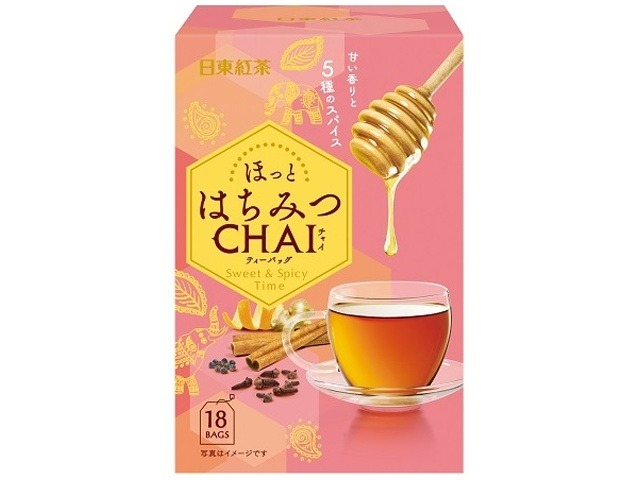 【ケース販売】日東紅茶 はちみつチャイティーバッグ １８袋 ×48 【全国送料無料】(一部地域別途)・まとめ買い・防災備蓄にも最適の画像