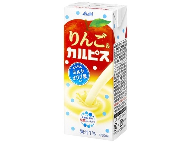 【ケース販売】エルビー りんご＆カルピス ２５０ｍｌ  ×12 【全国送料無料】(一部地域別途)・まとめ買い・防災備蓄にも最適の画像