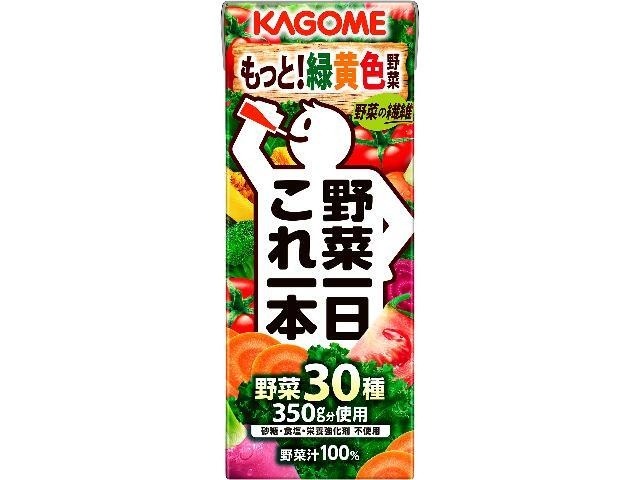 【ケース販売】カゴメ 野菜一日これ一本 紙２００ｍｌ  ×24 【全国送料無料】(一部地域別途)・まとめ買い・防災備蓄にも最適の画像
