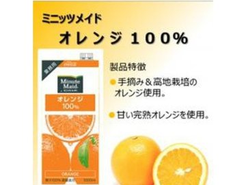 【ケース販売】ミニッツメイド オレンジ紙 １Ｌ ×6 【全国送料無料】(一部地域別途)・まとめ買い・防災備蓄にも最適の画像
