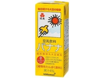 【ケース販売】キッコーマン ソイＦ 豆乳飲料バナナ 紙２００ｍｌ  ×18 【全国送料無料】(一部地域別途)・まとめ買い・防災備蓄にも最適の画像