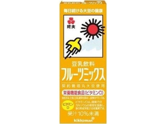【ケース販売】キッコーマン ソイＦ 豆乳飲料Ｆミックス紙２００ｍｌ ×18 【全国送料無料】(一部地域別途)・まとめ買い・防災備蓄にも最適の画像