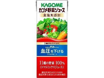 【ケース販売】カゴメ 野菜ジュース食塩無添加紙２００ｍｌ ×24 【全国送料無料】(一部地域別途)・まとめ買い・防災備蓄にも最適の画像