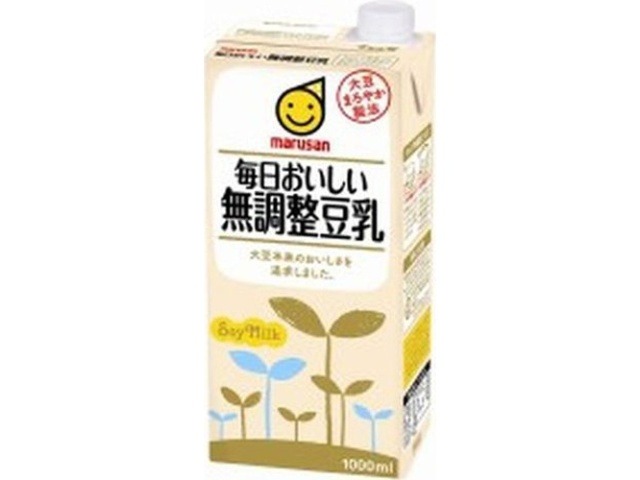 【ケース販売】マルサン 毎日おいしい無調整豆乳１Ｌ ×6 【全国送料無料】(一部地域別途)・まとめ買い・防災備蓄にも最適の画像