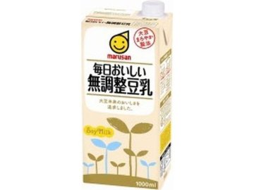 【ケース販売】マルサン 毎日おいしい無調整豆乳１Ｌ ×6 【全国送料無料】(一部地域別途)・まとめ買い・防災備蓄にも最適の画像