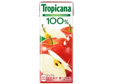 【ケース販売】トロピカーナ １００％アップルＬＬ２５０ｍｌ ×24 【全国送料無料】(一部地域別途)・まとめ買い・防災備蓄にも最適の画像