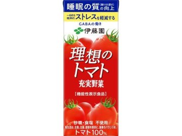 【ケース販売】伊藤園 充実野菜 理想のトマト紙２００ｍｌ  ×12 【全国送料無料】(一部地域別途)・まとめ買い・防災備蓄にも最適の画像
