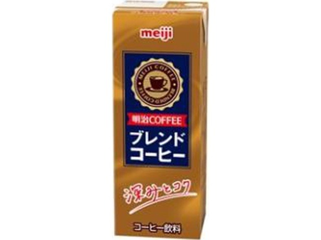 【ケース販売】明治 ＣＯＦＦＥＥ ブレンドコーヒー紙２００ｍｌ ×24 【全国送料無料】(一部地域別途)・まとめ買い・防災備蓄にも最適の画像