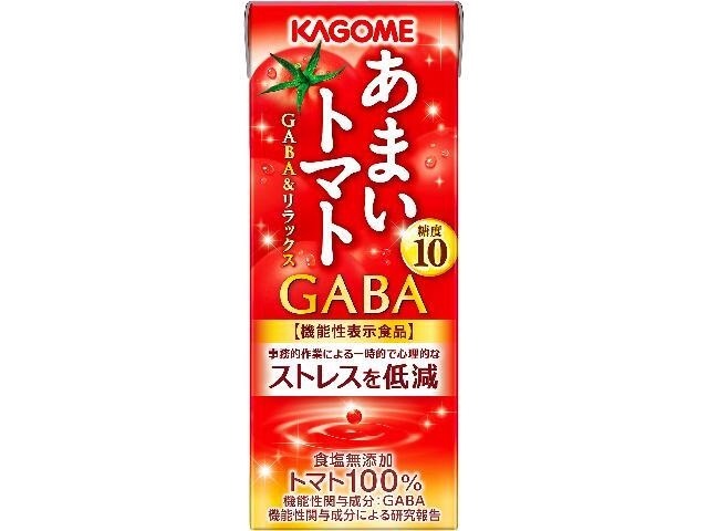 【ケース販売】カゴメ あまいトマトＧＡＢＡストレス低減１９５ｍｌ ×24 【全国送料無料】(一部地域別途)・まとめ買い・防災備蓄にも最適の画像